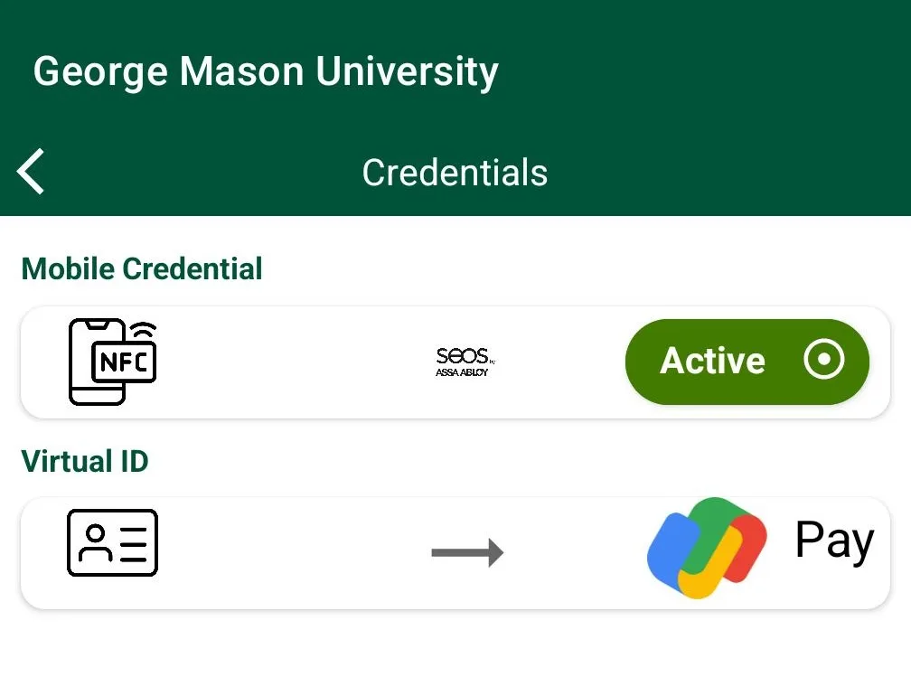 Android device Mobile ID setup example